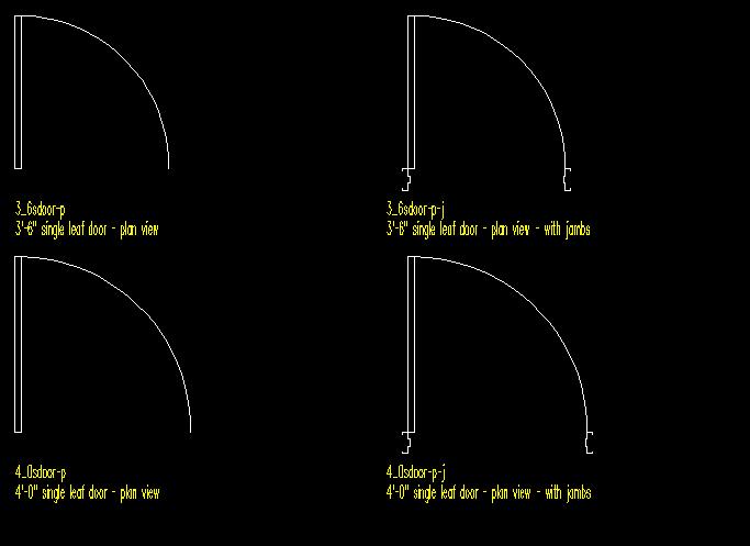 door plan symbols