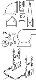 2D piping, isometric piping, p&id symbols for AutoCAD